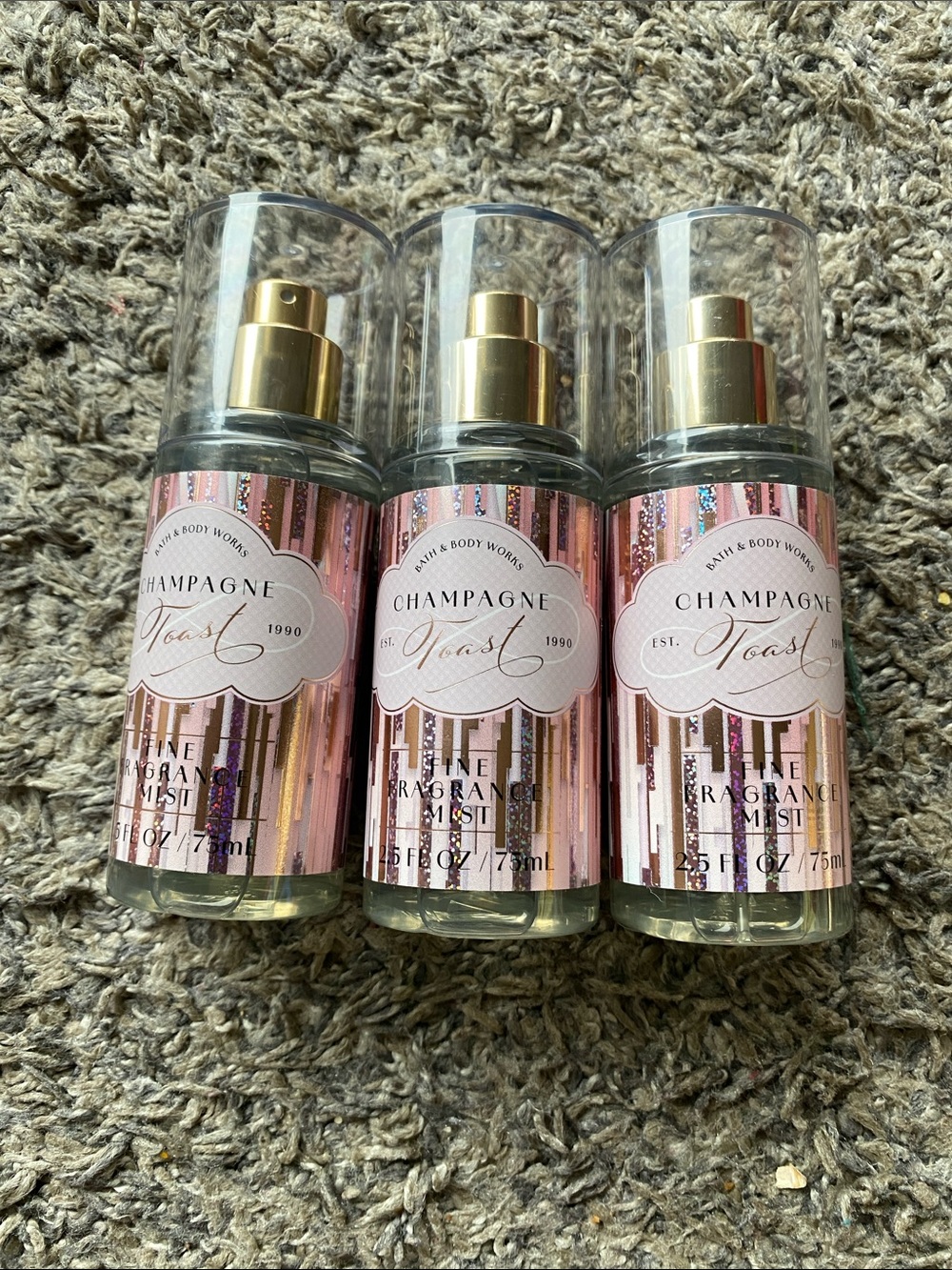 Bath & Body Works Champagne Toast Fragrance Mist Trio
